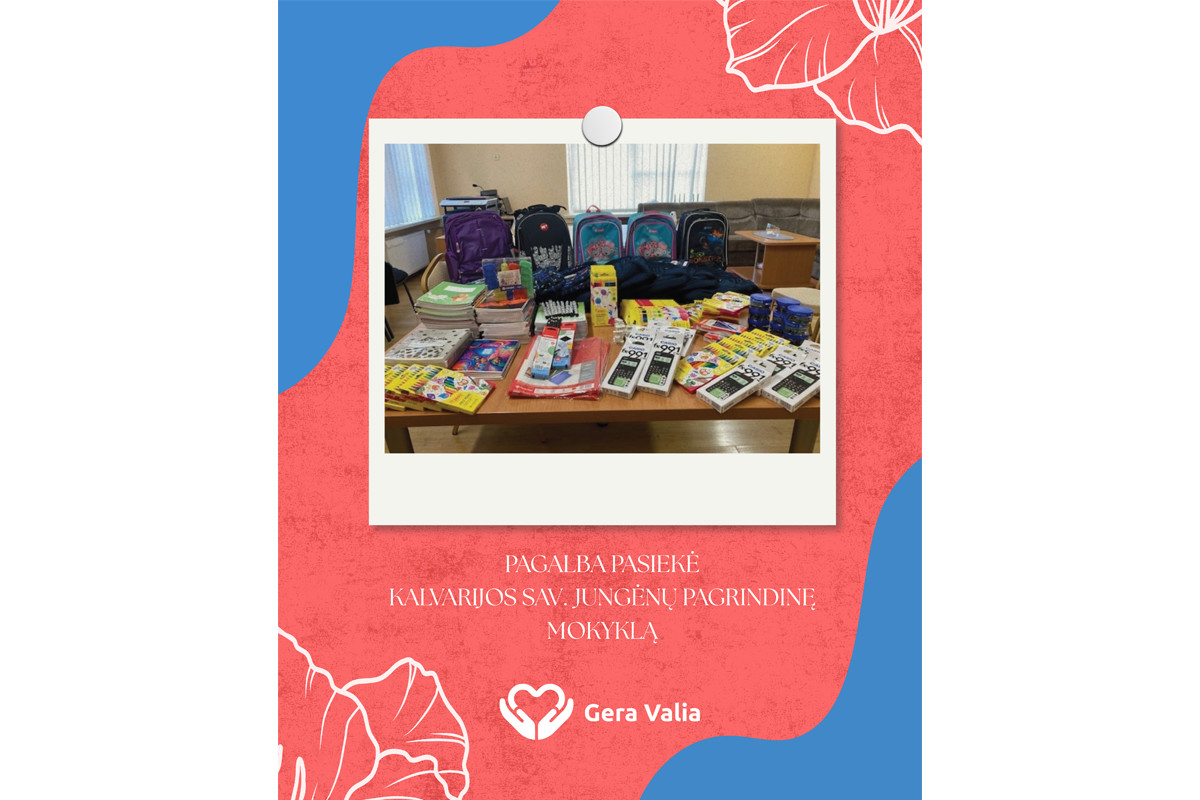 Vaikai Jungėnuose jau džiaugiasi naujomis mokymosi priemonėmis 🎒